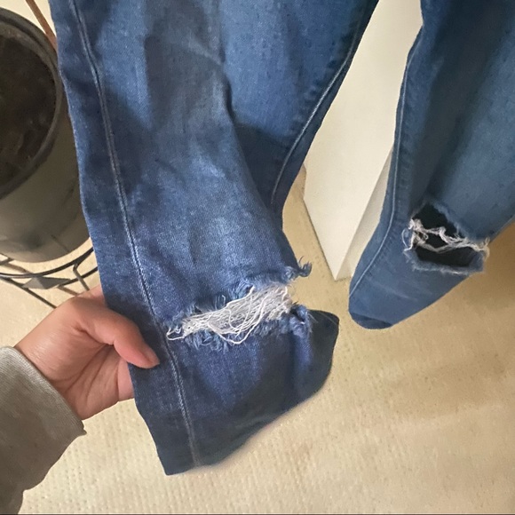 NEUW Dark Wash Marilyn High Rise Ripped Jeans - Picture 3 of 11